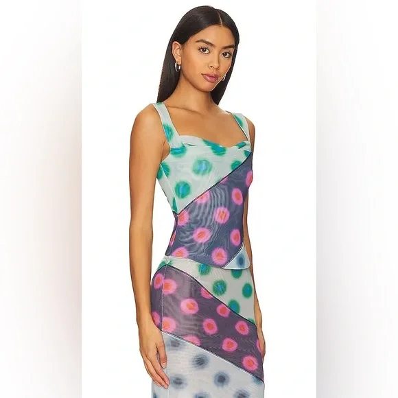 Miaou Luna Polkadot Patchwork Matching Set Size XS - Picture 2 of 6